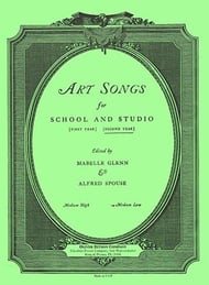 Art Songs for School and Studio Vocal Solo & Collections sheet music cover